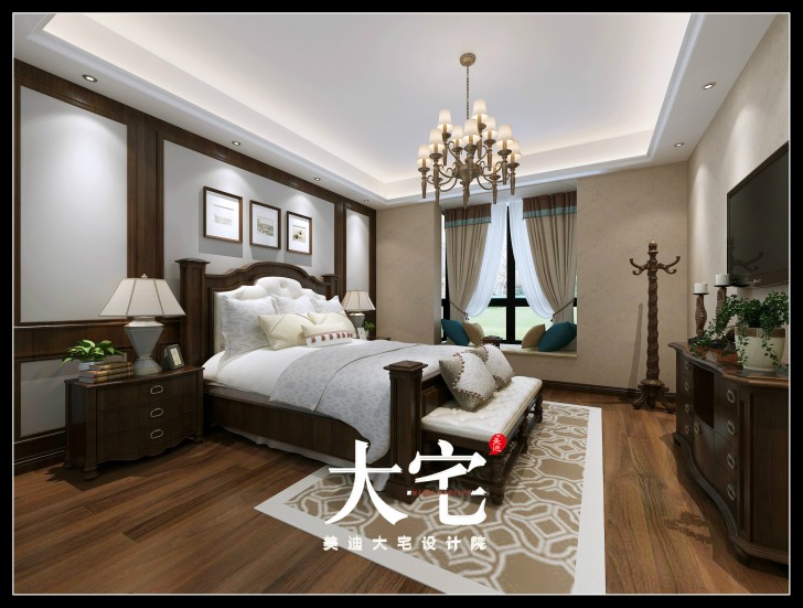 岳阳碧桂园300平米欧式风格装修效果图--卧室