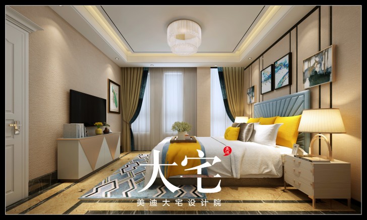 400平米简欧效果图--次卧