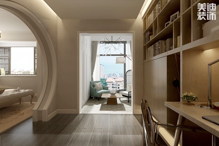 聚和苑简欧风格145㎡装修效果图--卧室2