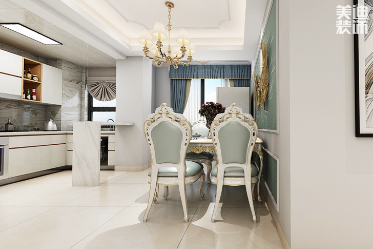 尚格名城120平米现代简约风格效果图--餐厅