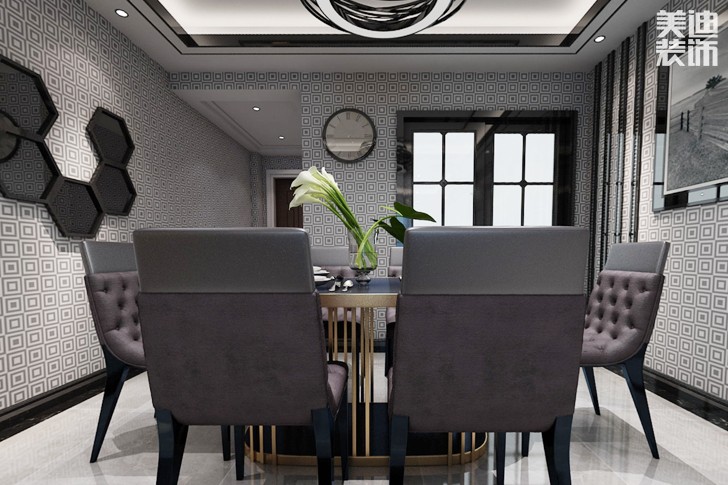 奥园广场120平方现代风格装修效果图--餐厅