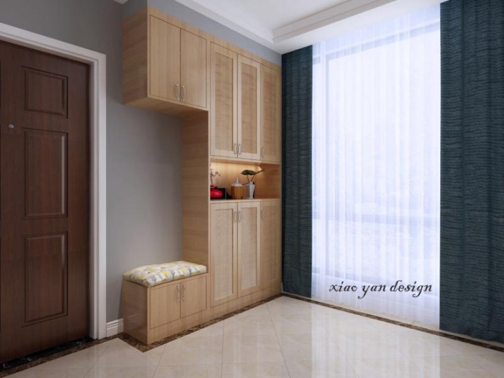 武广国际学苑118平现代风效果图-玄关