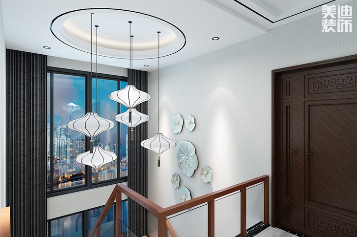 云顶天阙新中式装修效果图--细节