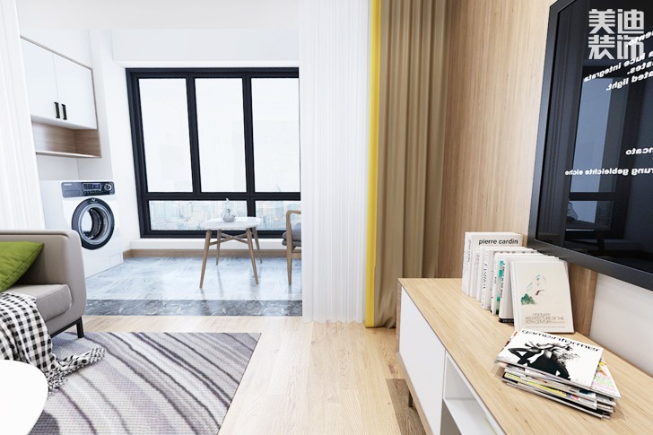 富基世纪公园86平米北欧风格--过道