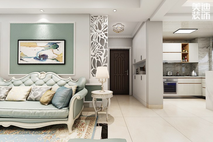 尚格名城120平米现代简约风格效果图--厨房