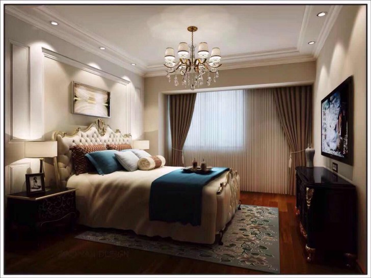 米兰春天118平简欧实拍展示-卧室