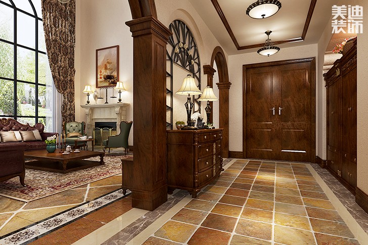 北欧小镇150平米欧式风格装修效果图--过厅