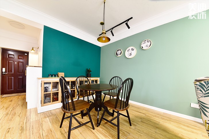 保利香槟国际88平米美式混搭风实景图--餐厅