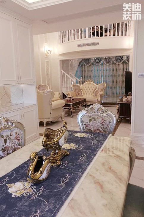 鑫远御文台177平米欧式风格实景图--餐厅