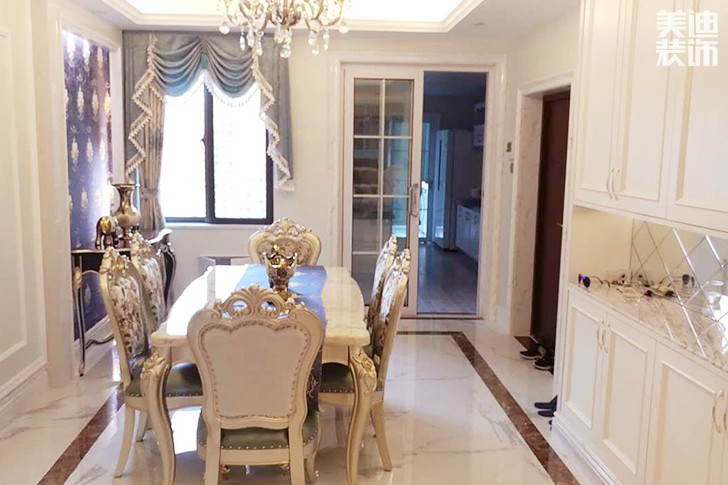鑫远御文台177平米欧式风格实景图--餐厅