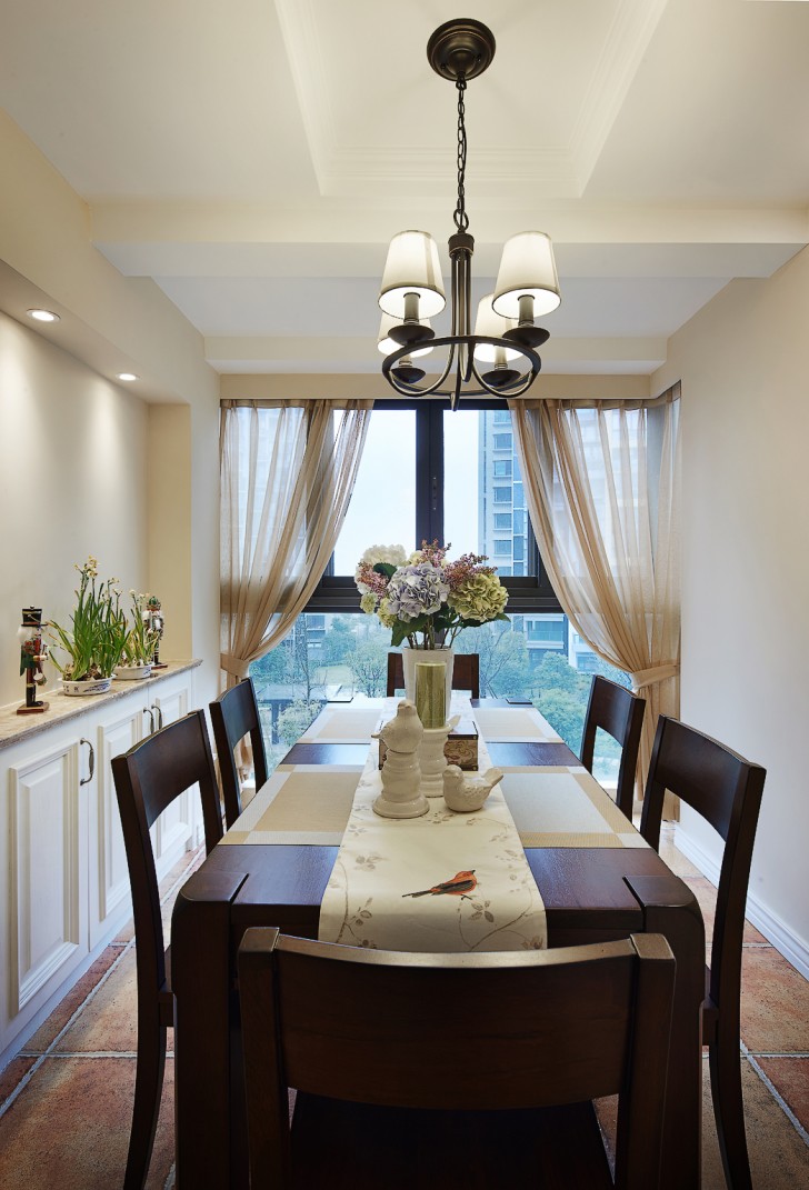 金色夏威夷138平米小美风格案例装修图--餐厅