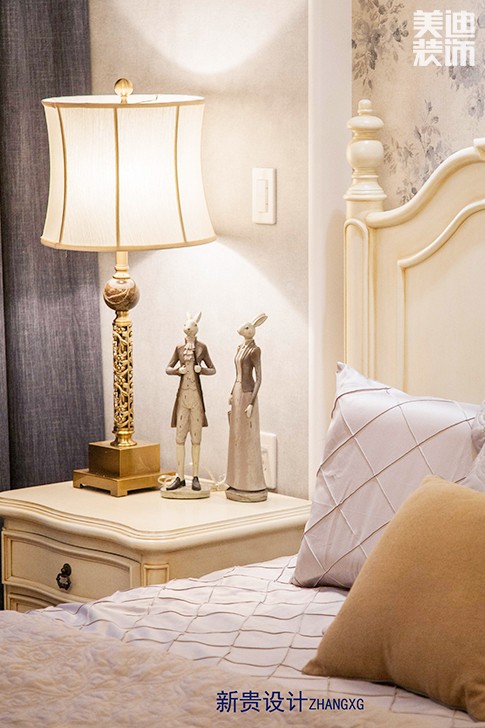 格林春天150平米轻奢法式风格实景图--卧室