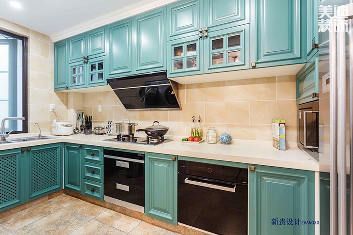 格林春天150平米轻奢法式风格实景图--厨房