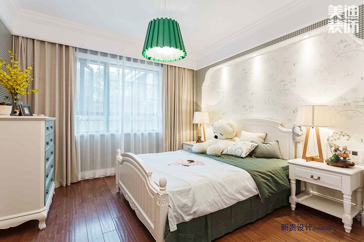 格林春天150平米轻奢法式风格实景图--卧室