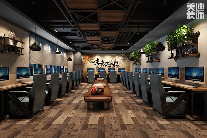 长沙yi时光网咖550平米工业风案例图--竞技区