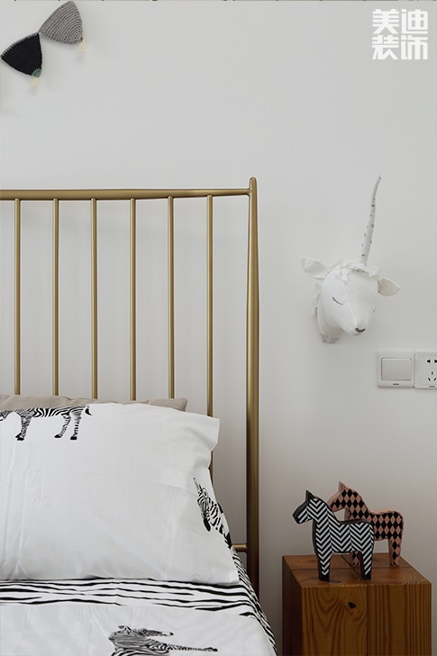 爱琴湾148平米北欧风格实景图--卧室