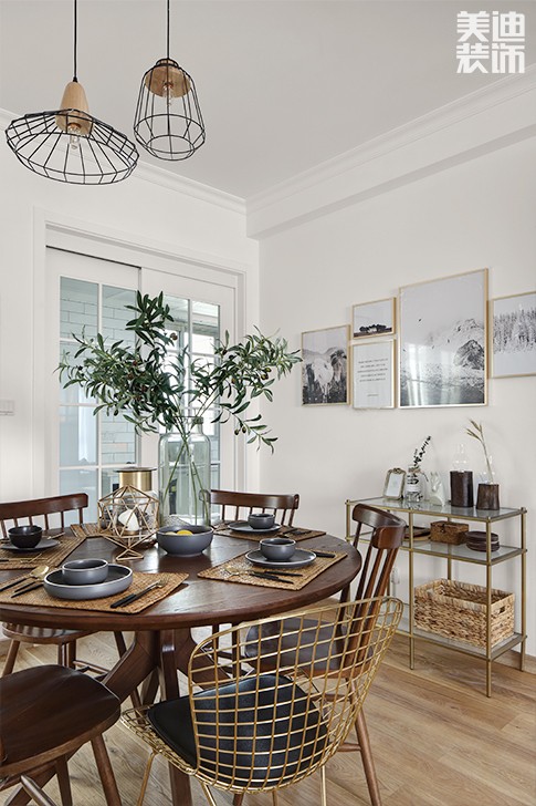 爱琴湾148平米北欧风格实景图--餐厅