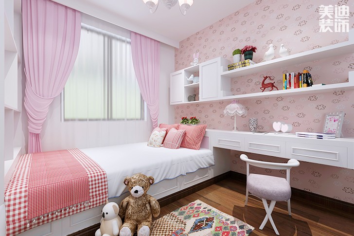 棠溪人家120平欧式田园风格装修效果图--卧室