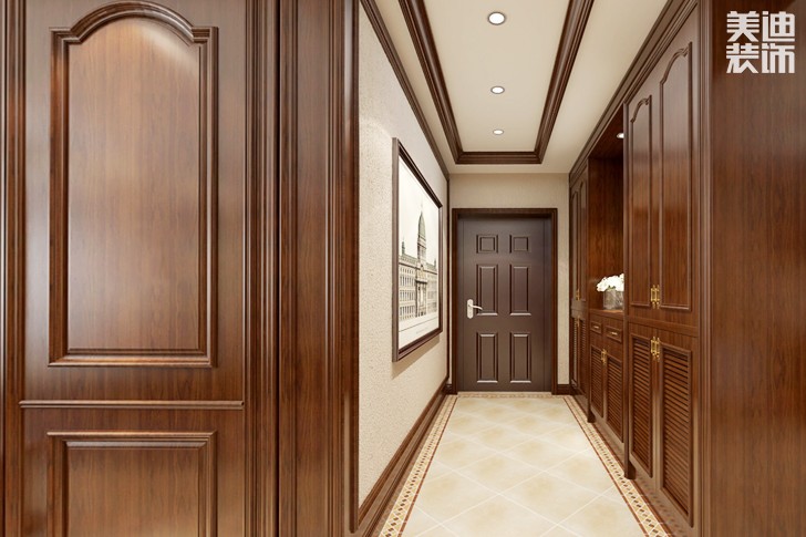 岳州帝苑150平现代混搭风格装修效果图--过道