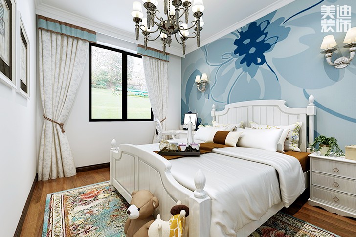 棠溪人家120平欧式田园风格装修效果图--卧室