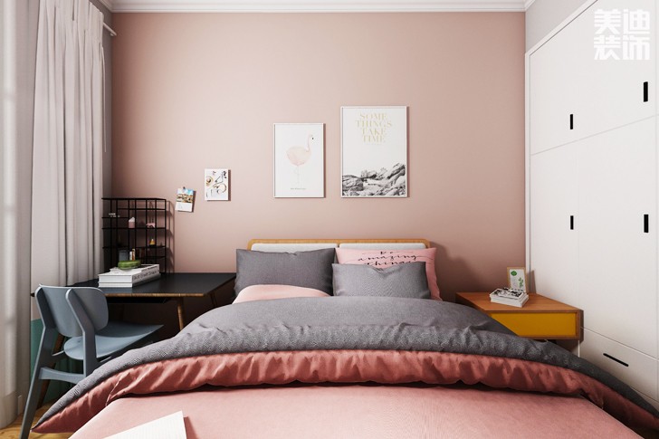 东方城市广场140平米现代风格案例图--卧室