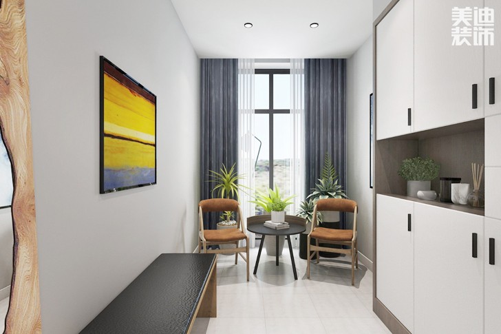 东方城市广场140平米现代风格案例图--书房