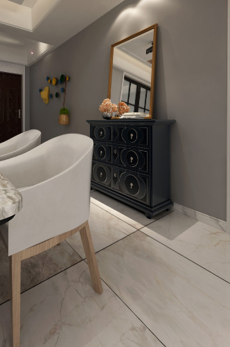 神憩乾珑106㎡北欧风装修案例图--客厅