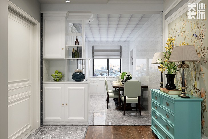 水岸豪庭130平简欧风装修案例图