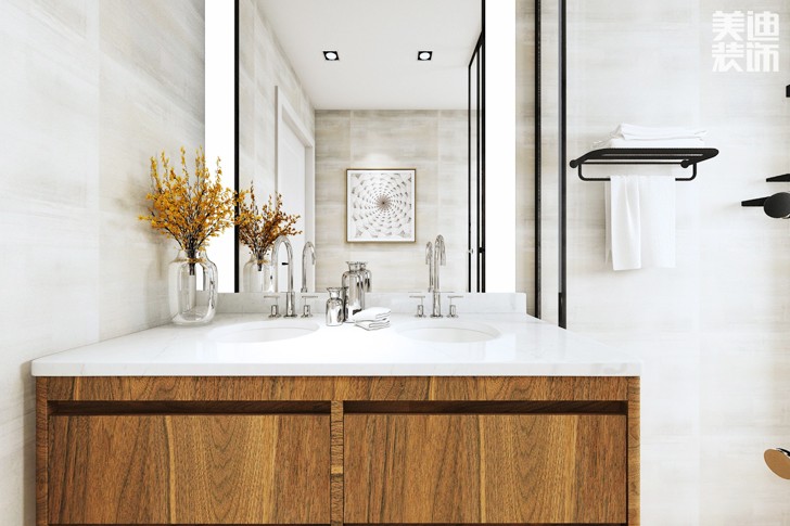 东方城市广场140平米现代风格案例图--卫生间