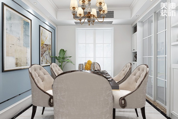 和 缘121平米欧式风格装修效果图--餐厅
