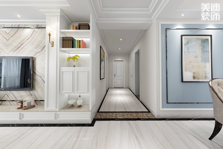 和 缘121平米欧式风格装修效果图--过道