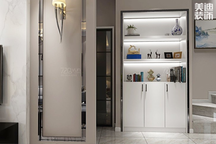 湘江富力城120平米欧式风格装修效果图--过道