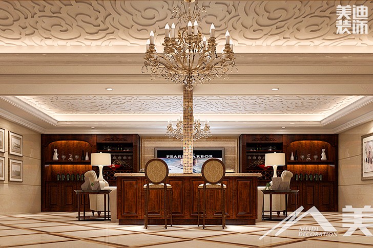 	岳阳县私人别墅400平欧式装修风格--地下室1