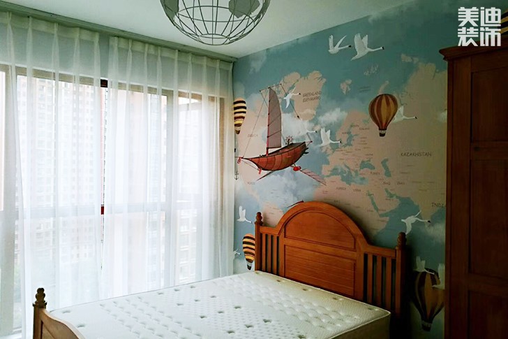 乾源国际115㎡现代简约装修案例图--卧室