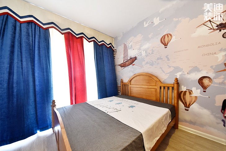 乾源国际115㎡现代简约装修案例图--儿童房