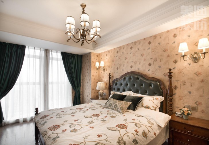 经典小美风格样板房案例实景图--卧室