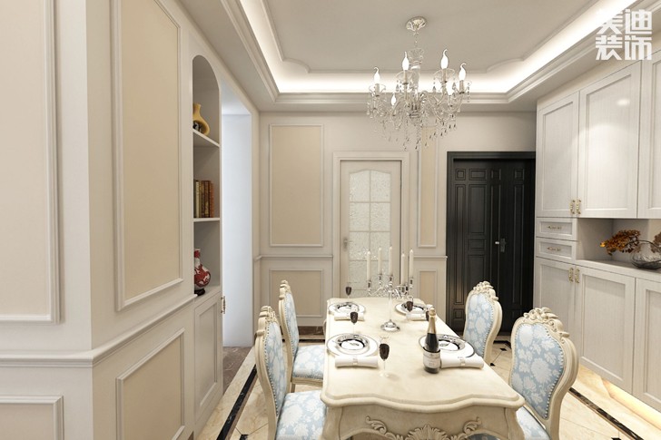 凯通国际80平米欧式风格装修效果图--餐厅