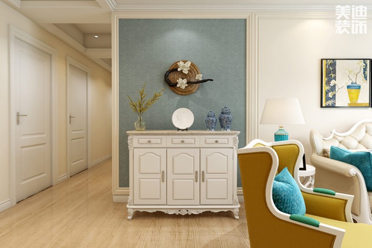 鑫城佳园160平米简欧风格装修效果图--玄关
