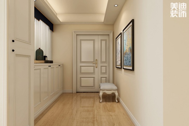 鑫城佳园160平米简欧风格装修效果图--过道