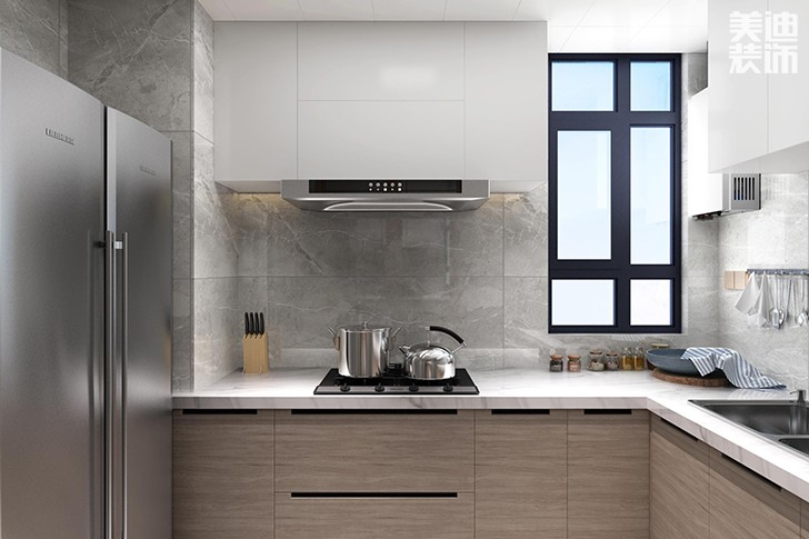新华联梦想城90平北欧风装修案例实拍图--厨房
