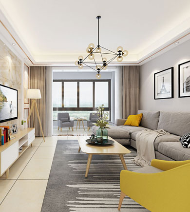 阳光丽城128平米北欧风720 ...