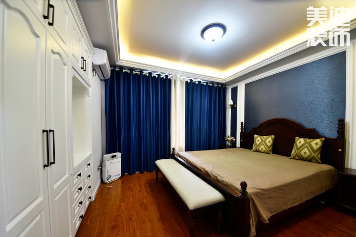 中天瑞景147平米小美风格案例装修实拍图-主卧