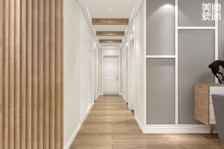 和美星城180平米北欧风格装修案例效果图--过道