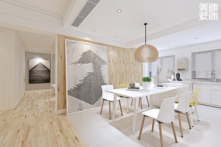 中航城145平米日式混搭风格装修效果图--餐厅