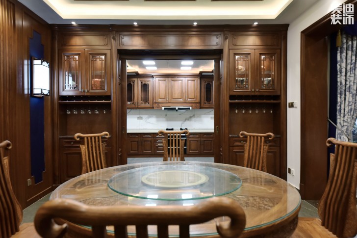 欧莱雅郡480平米中式风格装修案例实拍图--厨房