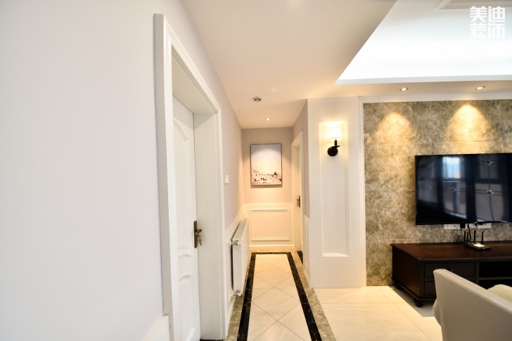 荣悦台140平米简欧风格装修案例实拍图--过道