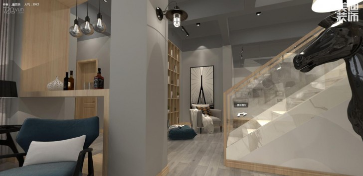 蓝山300平米现代风格装修效果图--其他