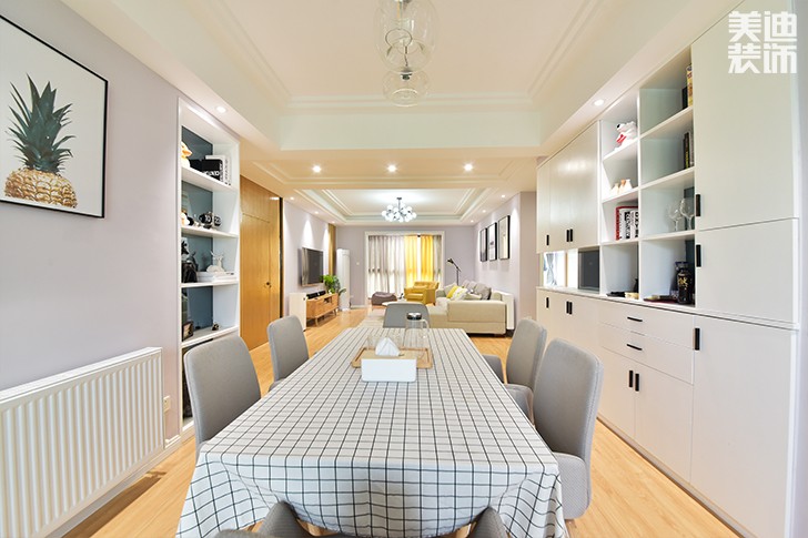 科大佳园120平日式MUJI风装修案例图--餐厅