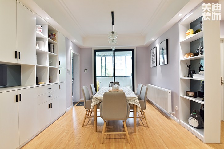 科大佳园120平日式MUJI风装修案例图--餐厅