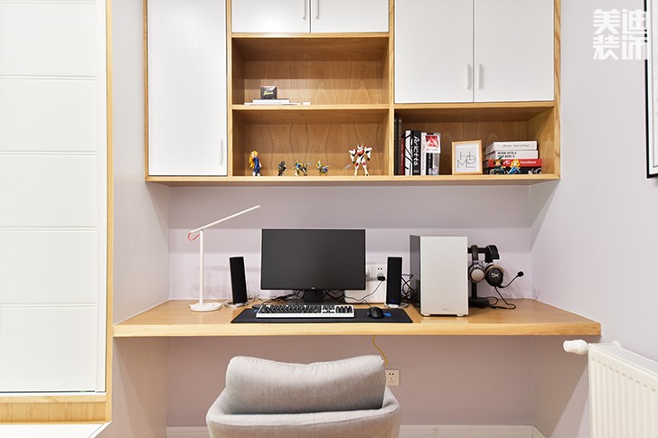 科大佳园120平日式MUJI风装修案例图--书柜